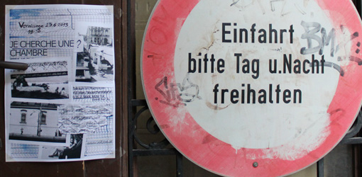 Je cherche un chambre, bis 23.7.2013 im Zeitraum im MachWerk.