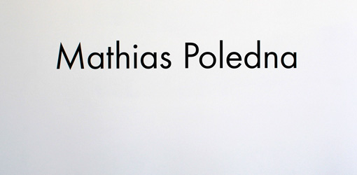 Mathias Poledna, Schriftzug am Pavillon