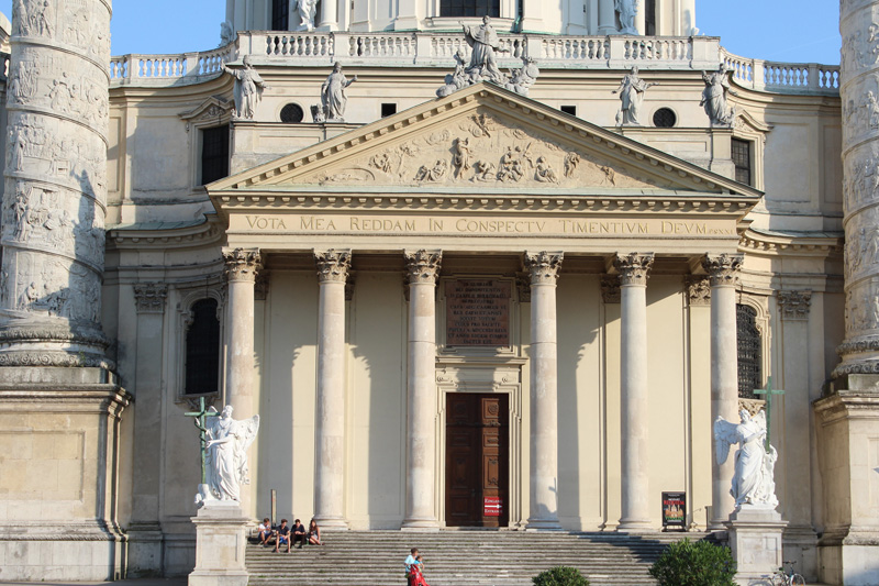 Karlskirche von Johann Bernhard Fischer von Erlach, 1716-1737, Foto: Alexandra Matzner.