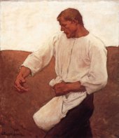 Albin Egger-Lienz, Der Sämann, aus Sämann und Teufel, 1908, 126 x 111,3 cm © Leopold Museum, Wien.