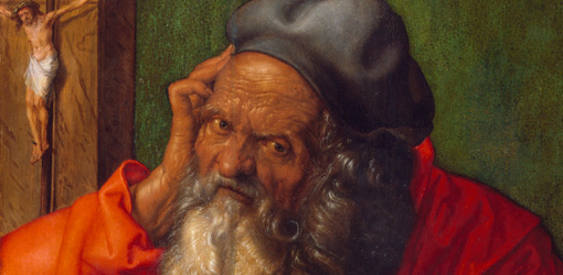 Albrecht Dürer, Hl. Hieronymus, 1521, Museu Nacional de Arte Antiga, Foto: José Pessoa © Museu Nacional de Arte Antiga, Direção-Geral do Património Cultural /Arquivo e Documentação Fotográfica.