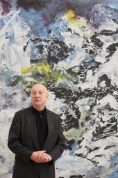 Georg Baselitz 2012 im Essl Museum, Foto: Alexandra Matzner