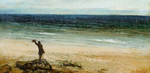 Gustave Courbet, Meeresküste bei Palavas, Detail, 1854, Öl auf Leinwand, 38 x 46,2 cm, Musée Fabre, Montpellier Agglomération © Musée Fabre, Montpellier Agglomération / Frédéric Jaulmes