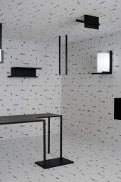 Esther Stocker, Wiener Musterzimmer, 2009 (Belvedere), Foto © Alexandra Matzner.