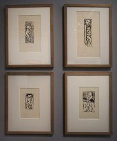 André Derain, Holzschnitte, um 1906 (Institut national d`histoire de l`art, Bibliothèque, Collections Jacques Doucet, Paris, Courtesy Fondation Gianadda), Foto: Alexandra Matzner.