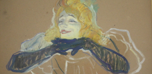 Henri de Toulouse-Lautrec, Yvette Guilbert singt „Linger Linger Loo“, 1894 (Staatliches Museum für Bildende Künste A. S. Puschkin, Moskau)