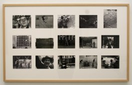 Friedensreich Hundertwasser, Fotoabzüge aus der Mappe: Photographiert von Hundertwasser - Die Werte der Straße, um 1952, Ausstellungsansicht „Hundertwasser, Japan und die Avantgarde“, Belvedere, Orangerie, 6.3.-30.6.2013, Foto: Alexandra Matzner.