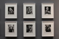 Earl Seubert (Schubert), Oskar Kokoschka als Gastdozent an der Minneapolis School of Arts, USA 1957 © Universität für angewandte Kunst Wien, Oskar Kokoschka-ZentrumAusstellungsansicht 