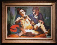Oskar Kokoschka, Maler mit Puppe, um 1922, Staatliche Museen zu Berlin, Nationalgalerie, Erworben durch das Land Berlin, Foto: Alexandra Matzner.