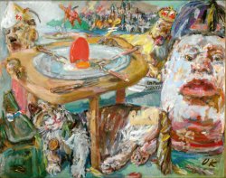 Oskar Kokoschka, Das rote Ei, 1940/41, Öl auf Leinwand (Národní Galerie, Prag) © Fondation Oskar Kokoschka/VBK, Wien 2008.