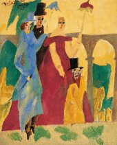 Lyonel Feininger, Promenade in Arcueil, 1915, Albertina, Wien - Sammlung Batliner © Bildrecht, Wien, 2015.