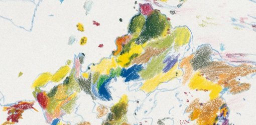 Max Weiler, Kunst ist Natur. Windbaum, Detail, 1982, Bleistift auf handgeschöpftem Papier © Yvonne Weiler.