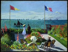 Claude Monet, Terrasse à Sainte-Adresse, 1867, huile sur toile, 98 x 130 cm,
The Metropolitan Museum of Art, New York © Metropolitan Museum of Art, dist. service presse Rmn / image of the MMA.