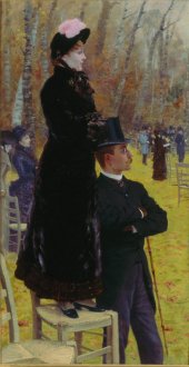 Giuseppe de Nittis, Aux courses d’Auteuil – Sur la chaise © Pinacoteca Giuseppe de Nittis, Barletta/Photo: Pierluigi Siena.