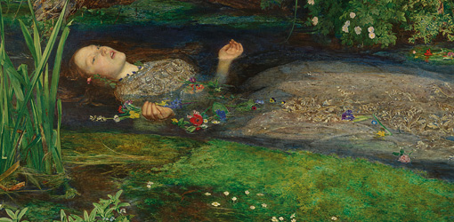 Millais, Ophelia, quer
