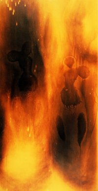 Yves Klein, F 80, Feuerbild ohne Titel, 1961, Private Collection © VBK, Wien 2007
