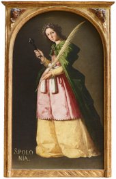 Francisco de Zurbarán, Heilige Apollonia, um 1636-1640, Öl auf Leinwand, 115 x 67 cm (Paris, Musée du Louvre).